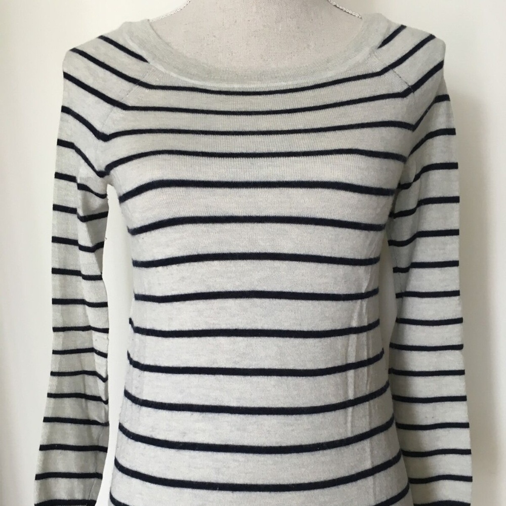 J.Crew Stripes Cashmere Sweater Nautical
